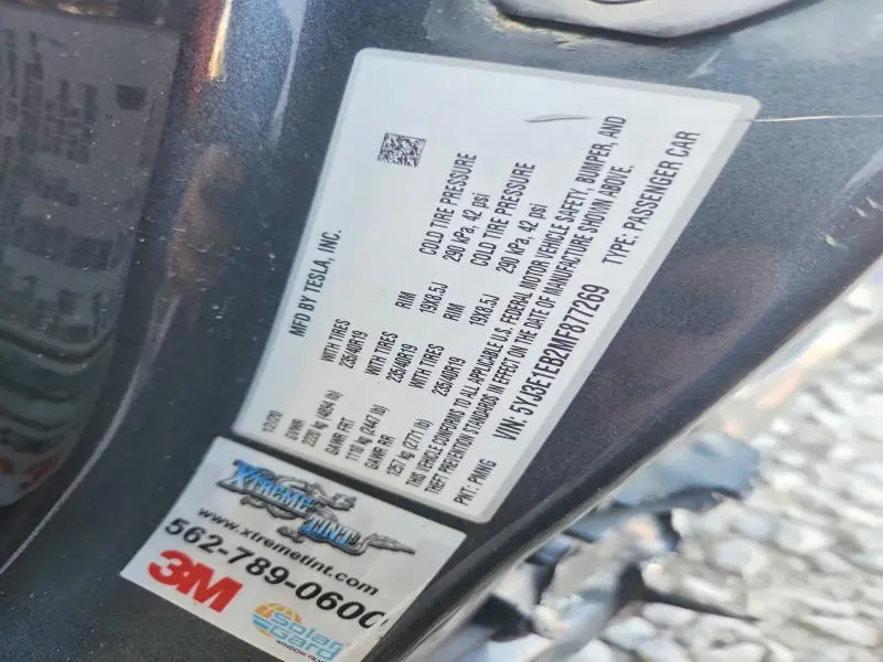 2021 TESLA MODEL 3   