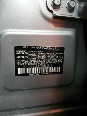 2014 SUBARU FORESTER 2.5I LIMITED  