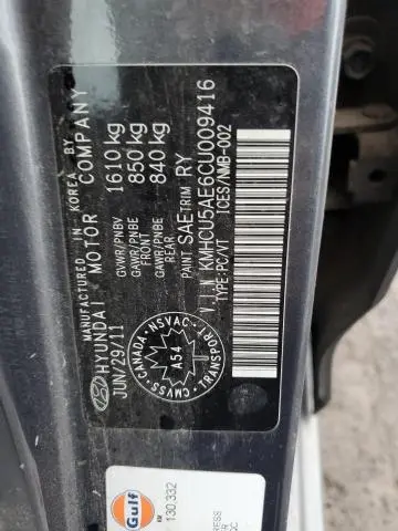 2012 HYUNDAI ACCENT GLS  