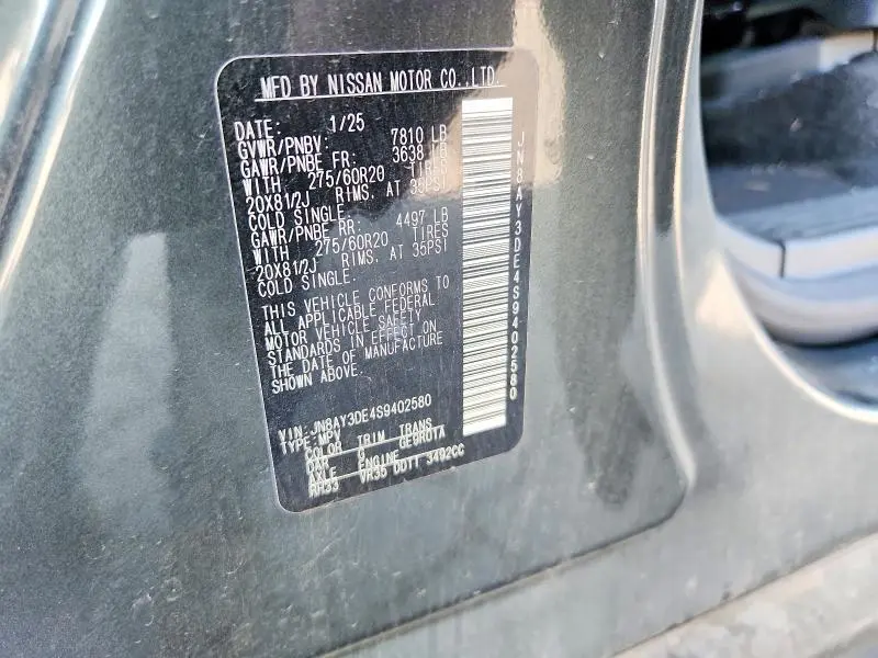 2025 NISSAN ARMADA PRO-4X  