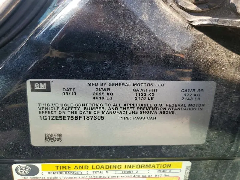 2011 CHEVROLET MALIBU LTZ  