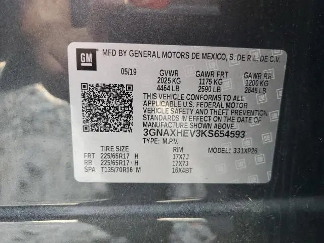 2019 CHEVROLET EQUINOX LS  