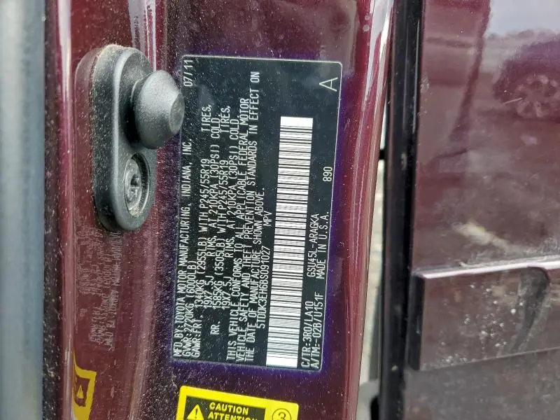 2011 TOYOTA HIGHLANDER LIMITED  