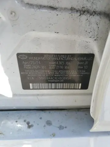 2014 HYUNDAI SONATA GLS  
