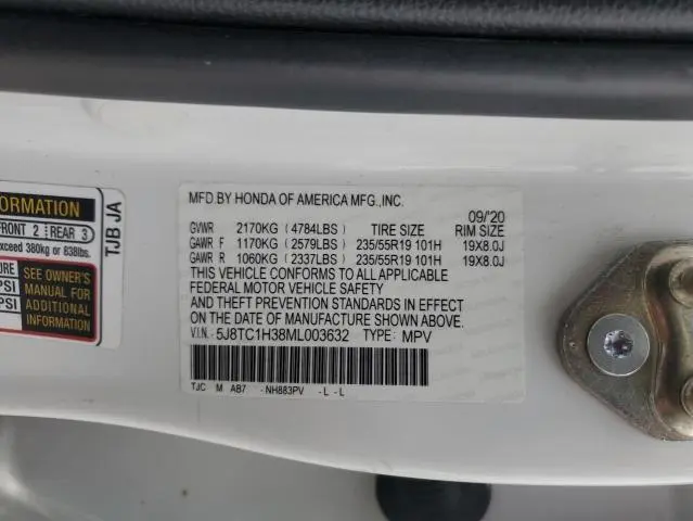 2021 ACURA RDX   