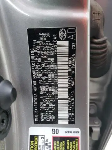 2014 TOYOTA COROLLA L  