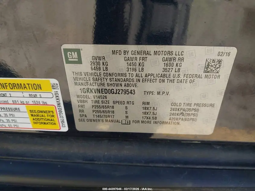 2016 GMC ACADIA SLE-1