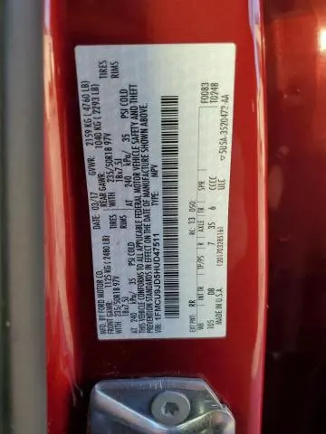 2017 FORD ESCAPE TITANIUM  