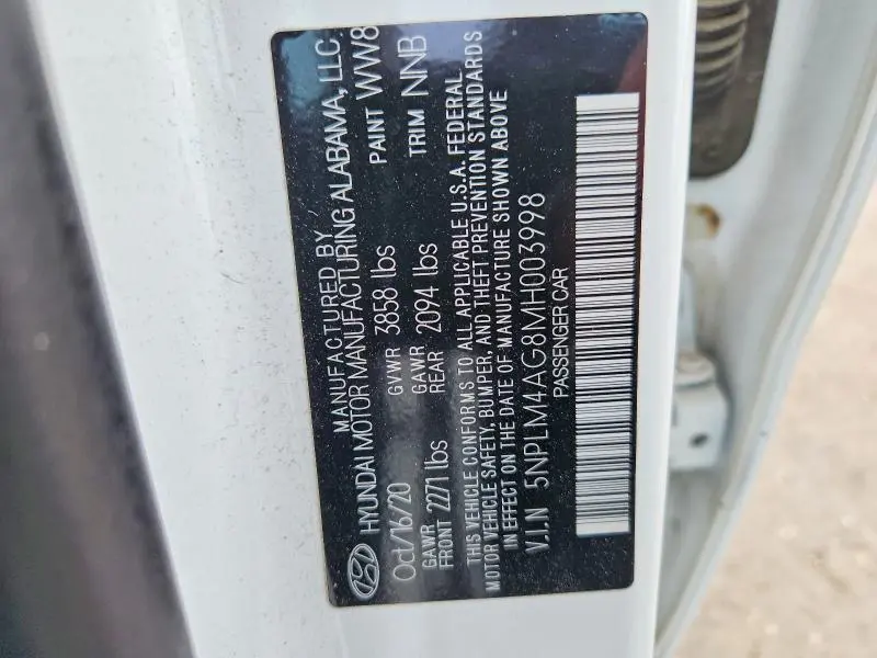 2021 HYUNDAI ELANTRA SEL  