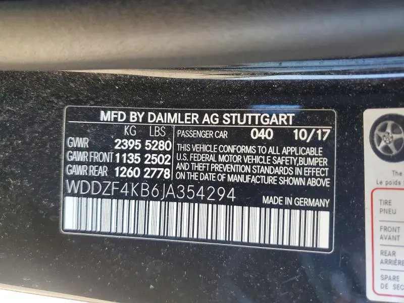 2018 MERCEDES-BENZ E 300 4MATIC  