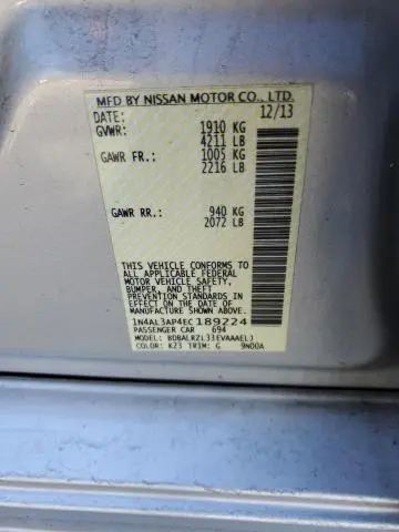 2014 NISSAN ALTIMA 2.5  