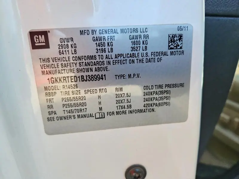 2011 GMC ACADIA DENALI  