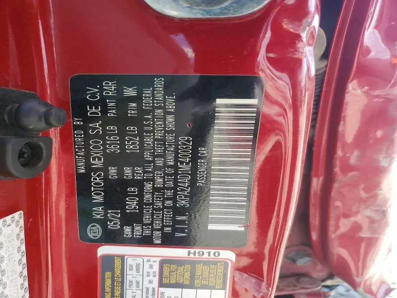 2021 KIA RIO S  