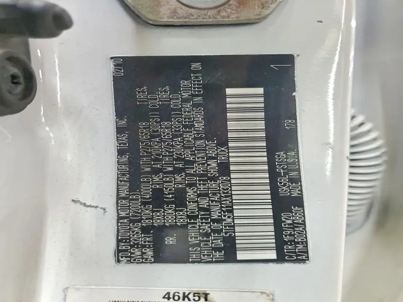 2010 TOYOTA TUNDRA GRADE  