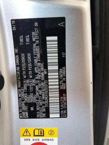 2016 LEXUS RX 350 BASE  