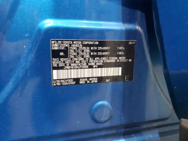 2017 TOYOTA RAV4 LE  