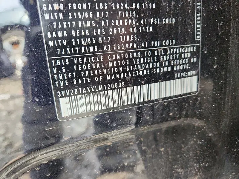 2020 VOLKSWAGEN TIGUAN SE  