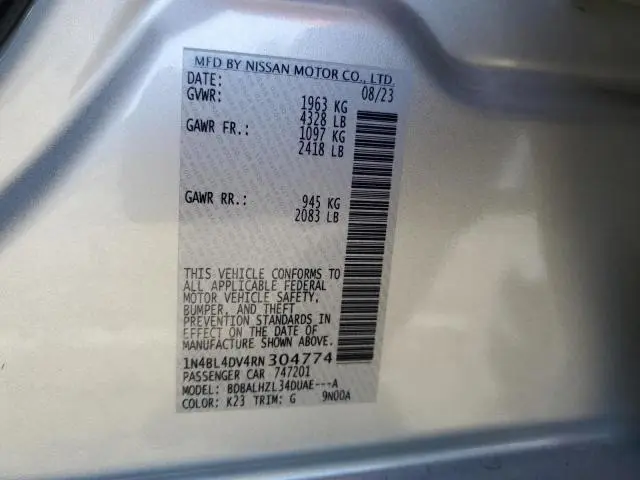 2024 NISSAN ALTIMA SV  