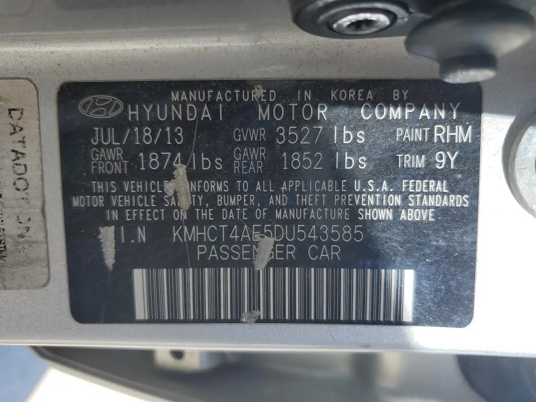 2013 HYUNDAI ACCENT GLS  