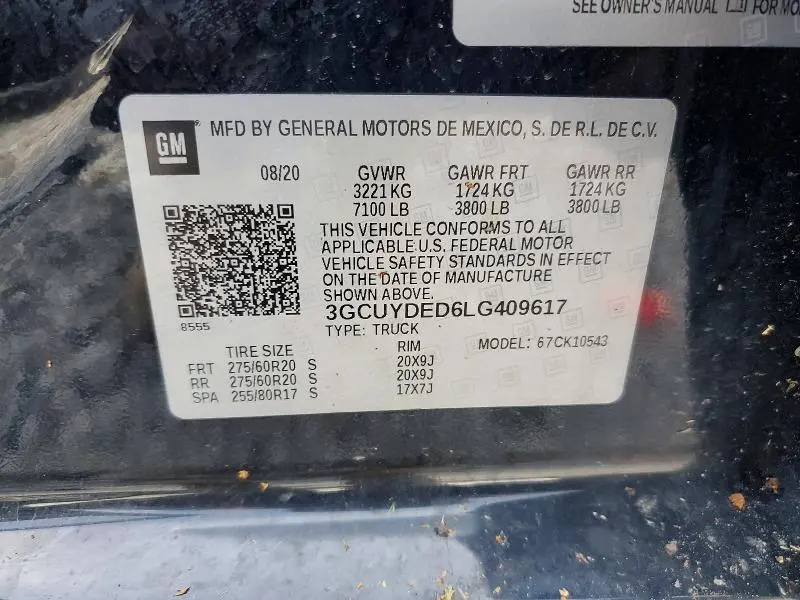 2020 CHEVROLET SILVERADO K1500 LT  