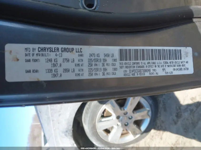 2013 DODGE JOURNEY CREW