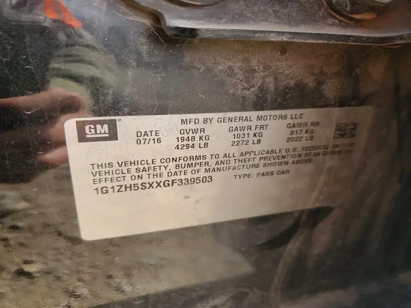 2016 CHEVROLET MALIBU PREMIER  