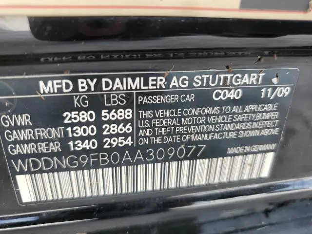 2010 MERCEDES-BENZ S 400