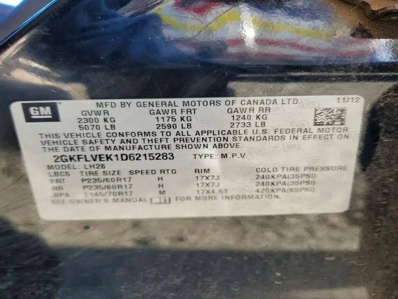 2013 GMC TERRAIN SLT  