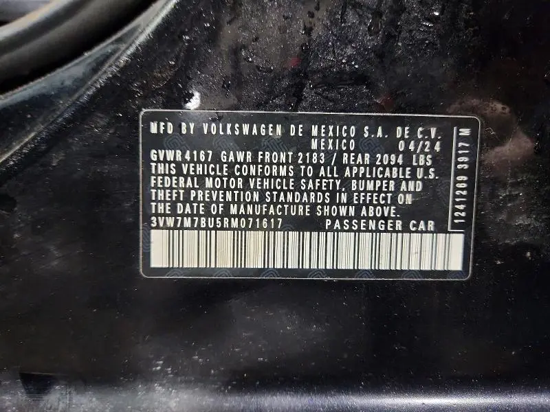 2024 VOLKSWAGEN JETTA SE  