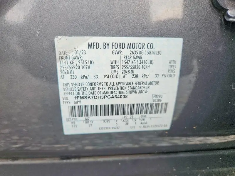 2023 FORD EXPLORER XLT  