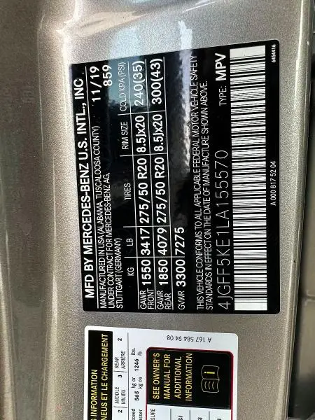 2020 MERCEDES-BENZ GLS 450 4MATIC  