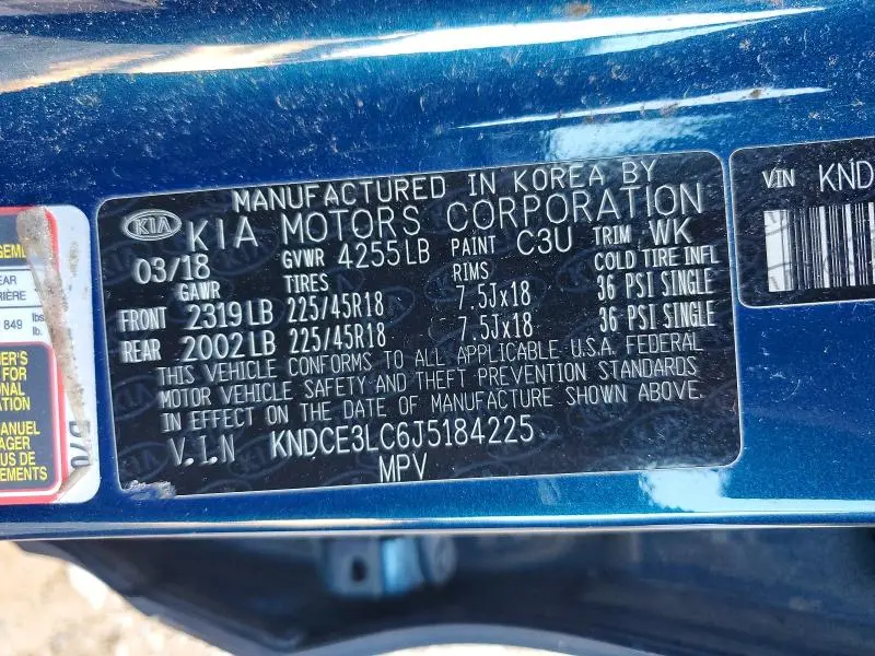 2018 KIA NIRO TOURING  