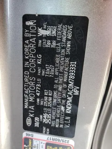 2021 KIA SPORTAGE LX  