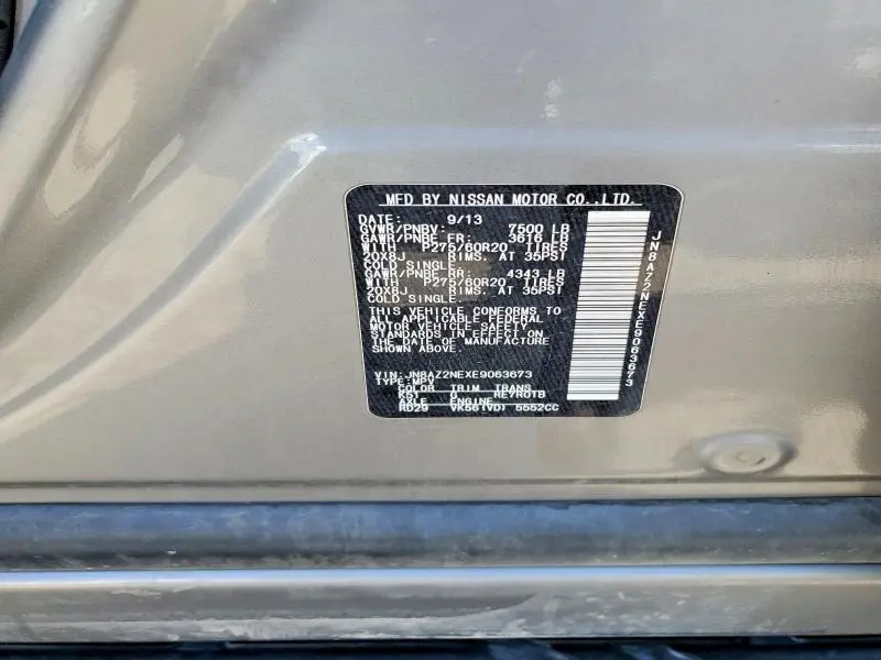 2014 INFINITI QX80 BASE  