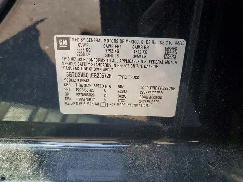 2014 GMC SIERRA K1500 SLT  