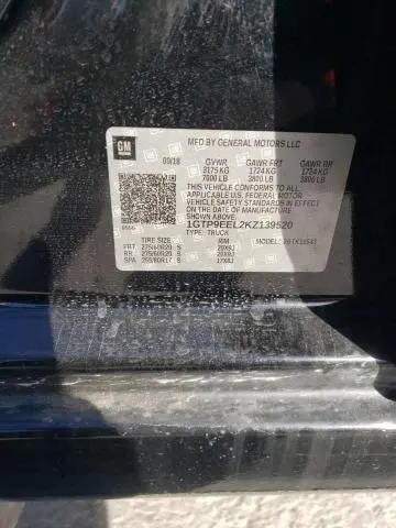 2019 GMC SIERRA K1500 AT4  
