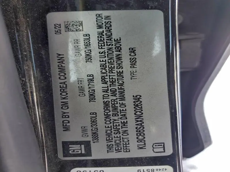 2022 CHEVROLET SPARK LS  