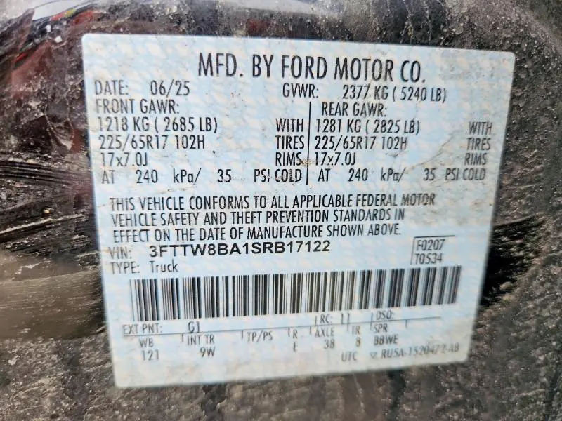 2025 FORD MAVERICK XL  