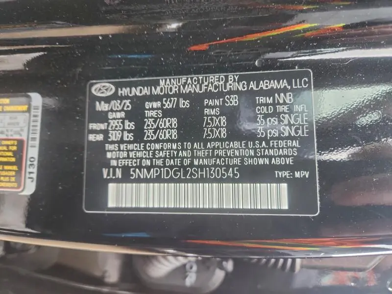2025 HYUNDAI SANTA FE SE  