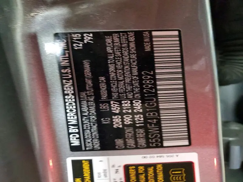 2016 MERCEDES-BENZ C 300  