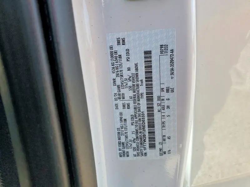 2024 FORD F250 SUPER DUTY  