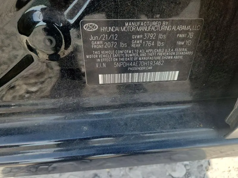 2013 HYUNDAI ELANTRA GLS  