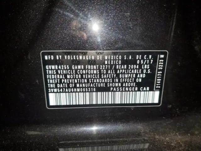 2017 VOLKSWAGEN GTI SPORT