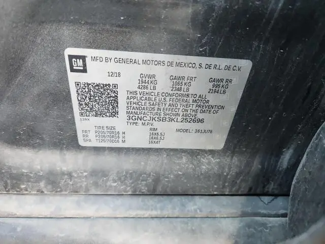 2019 CHEVROLET TRAX LS  