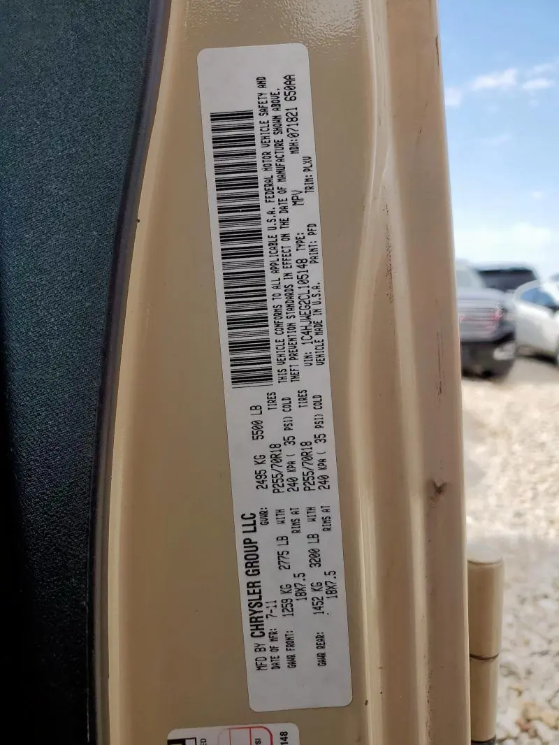 2012 JEEP WRANGLER UNLIMITED SAHARA  