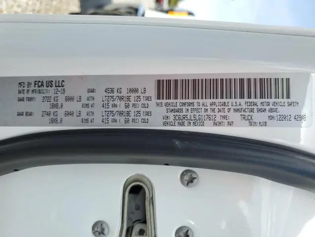 2020 RAM 2500 BIG HORN  