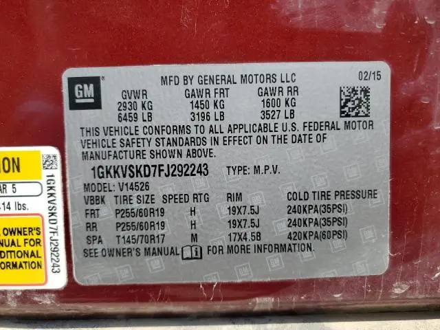 2015 GMC ACADIA SLT-2