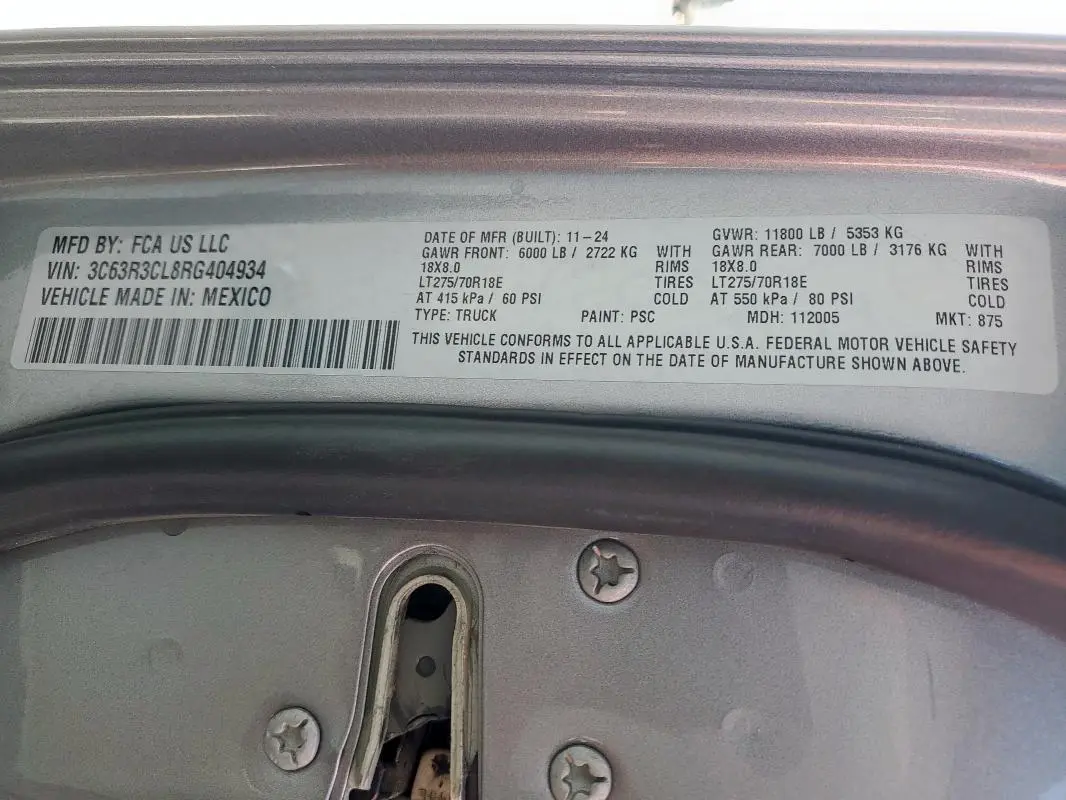 2024 RAM 3500 TRADESMAN  