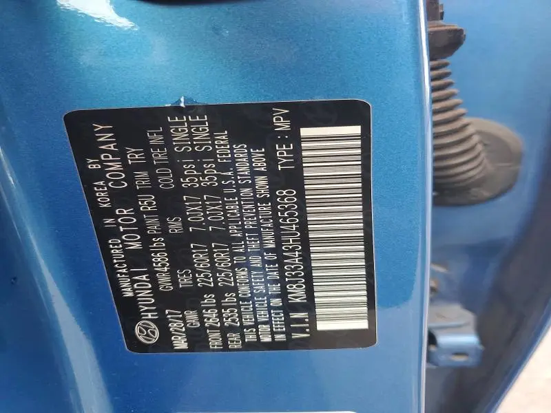 2017 HYUNDAI TUCSON SE  