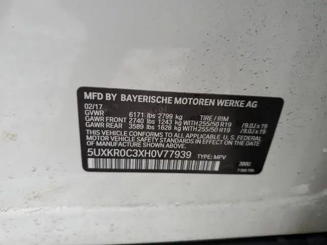 2017 BMW X5 XDRIVE35I  
